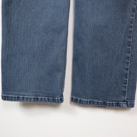 Levi's Size 16 505 Straight Leg Jeans 33x32 Mid Rise Stretch Blue Wash - Picture 9 of 12